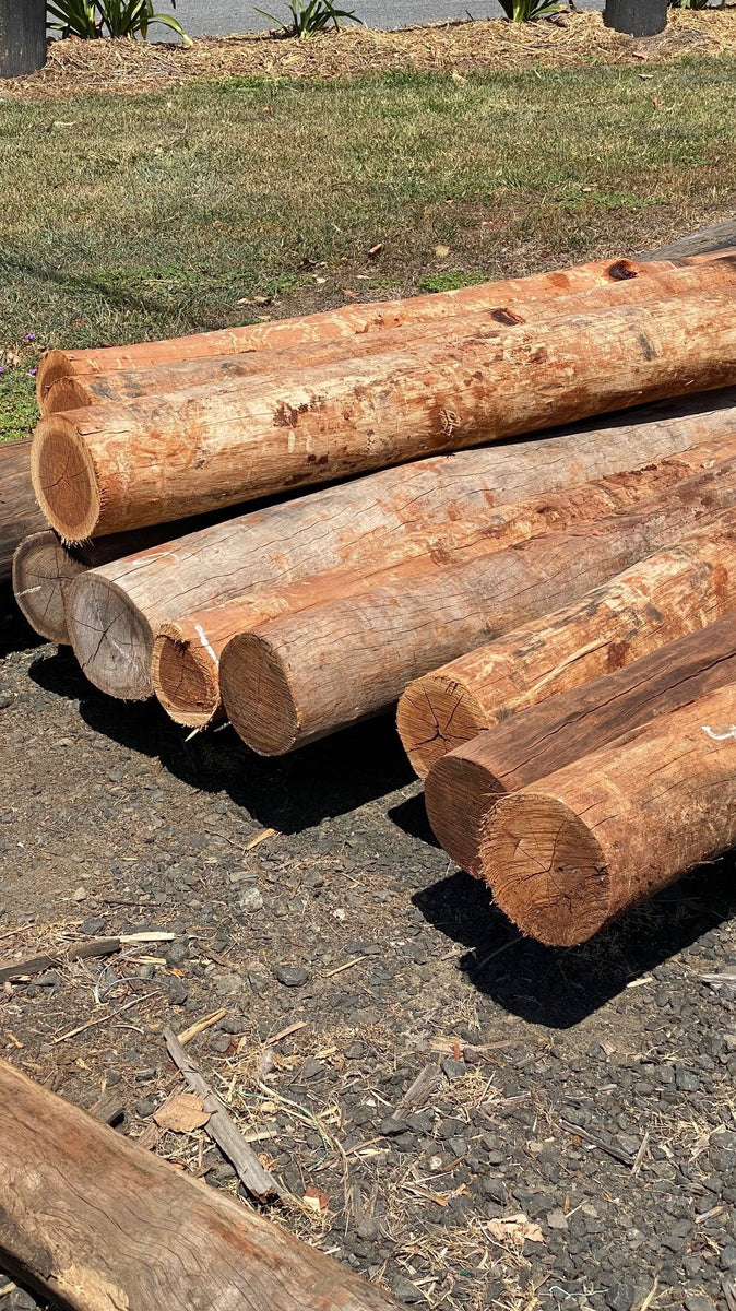 Ironbark Posts ITS IRONBARK TIMBER ROUND POSTS 150-200mm, 6-8 inch – Sprenger's Rural ...