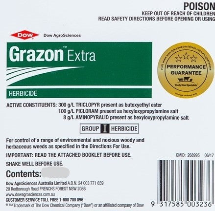 grazon herbicide cost DOW GRAZON EXTRA 5LT