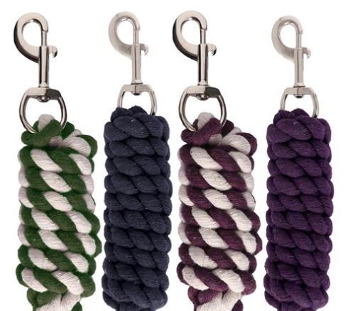 STC 3/4 COTTON LEAD ROPE 8' ASSORTED COLOURS – Sprenger's Rural Traders